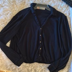 Free People button down cardigan